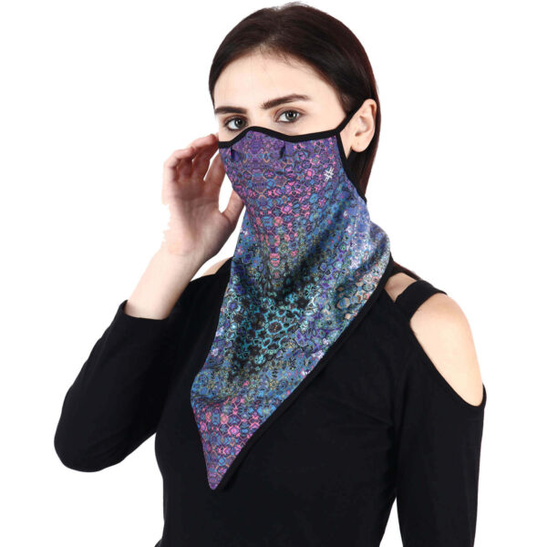 05 Beautiful Designer Unisex Fabric Face Mask with Ear Loops for Men Women Girl & Kids Reusable & Washable Hazelglow Face Cover Scarf IMG_9106 copy Unisex Stylish Bandana Reusable Face Mask Washable Scarf UV Protection