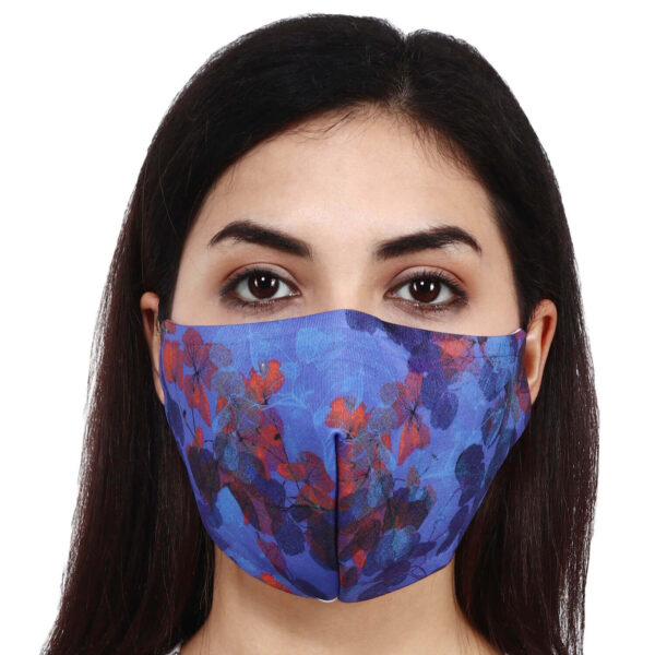 HAZELGLOW BASICS Beautiful Designer Fabric Face Mask with Ear Loops Reusable & Washable VIII