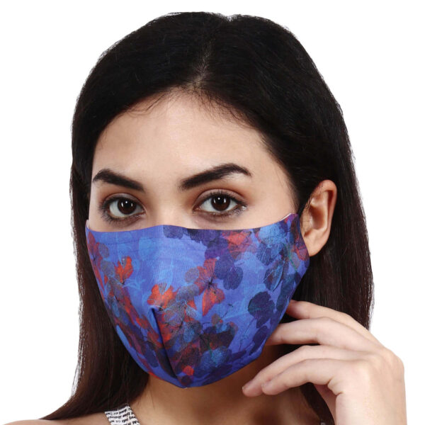 HAZELGLOW BASICS Beautiful Designer Fabric Face Mask with Ear Loops Reusable & Washable VIII