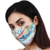 HAZELGLOW BASICS Beautiful Designer Fabric Face Mask with Ear Loops Reusable & Washable VI