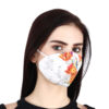 HAZELGLOW BASICS Beautiful Designer Fabric Face Mask with Ear Loops Reusable & Washable V