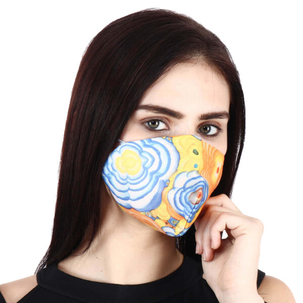 Beautiful Designer Unisex Fabric Face Mask with Ear Loops for Men Women Girl & Kids Reusable & Washable Hazelglow Basics 04 IMG_9082 HAZELGLOW BASICS Beautiful Designer Fabric Face Mask with Ear Loops Reusable & Washable IV