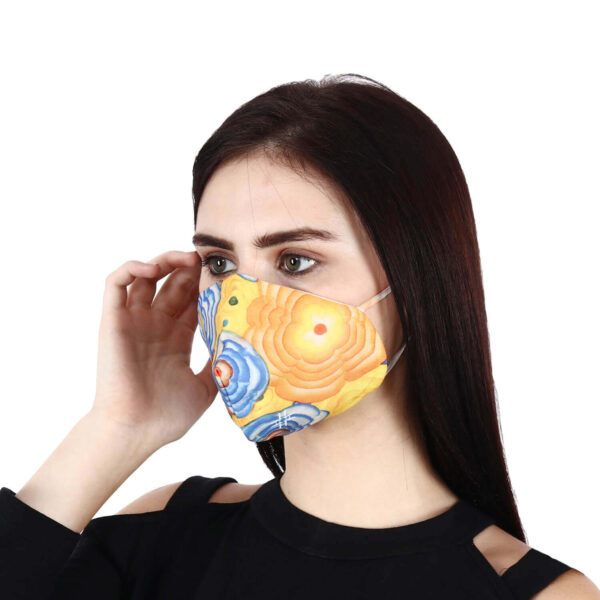 Beautiful Designer Unisex Fabric Face Mask with Ear Loops for Men Women Girl & Kids Reusable & Washable Hazelglow Basics 05 IMG_9076 HAZELGLOW BASICS Beautiful Designer Fabric Face Mask with Ear Loops Reusable & Washable IV