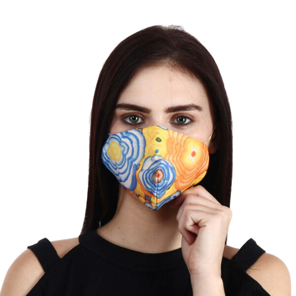 Beautiful Designer Unisex Fabric Face Mask with Ear Loops for Men Women Girl & Kids Reusable & Washable Hazelglow Basics 06 IMG_9073 HAZELGLOW BASICS Beautiful Designer Fabric Face Mask with Ear Loops Reusable & Washable IV