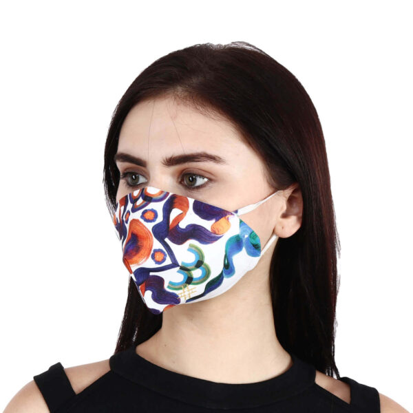 Beautiful Designer Unisex Fabric Face Mask with Ear Loops for Men Women Girl & Kids Reusable & Washable Hazelglow Basics Hazelglow 4 IMG_9044 copy HAZELGLOW Beautiful Designer Fabric Face Mask with Ear Loops Reusable Washable