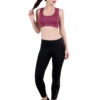 Maroon color Active Wear Sporty Top D-3 hazelglow