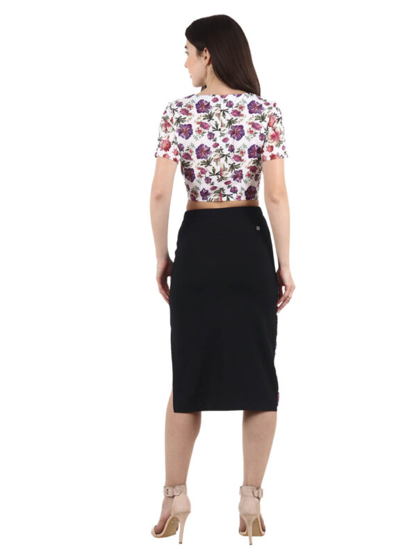 Crop Top Blouse Designer Floral Print Women & Girls D-3 hazelglow