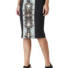 Designer Print Pencil Skirt for Girls D-7 hazelglow