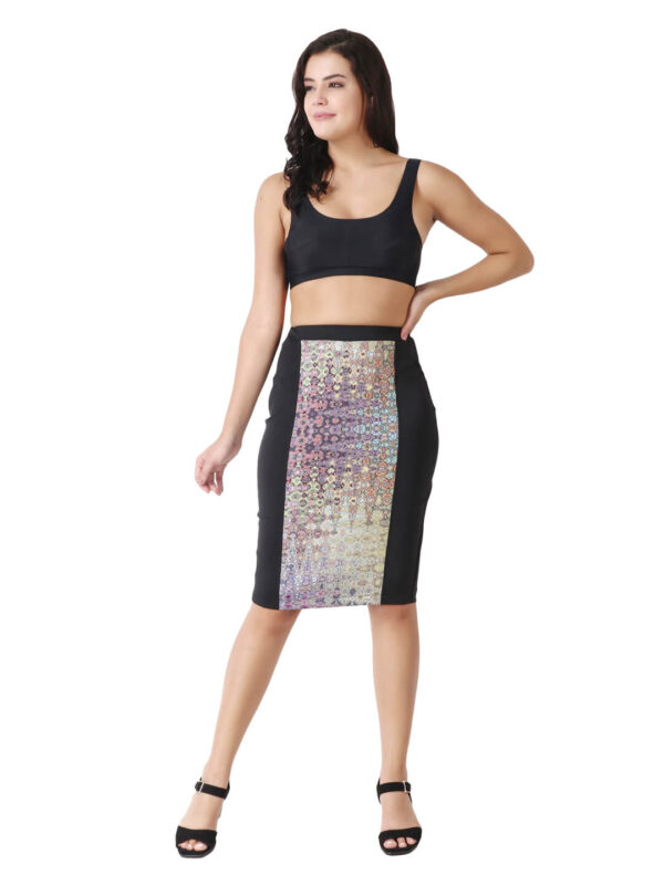 hazelglow Basics Designer Print Pencil Skirt For Girls & Womens 8 - 1 Pencil Skirt,