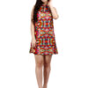 Flower Print Tunic Dress,