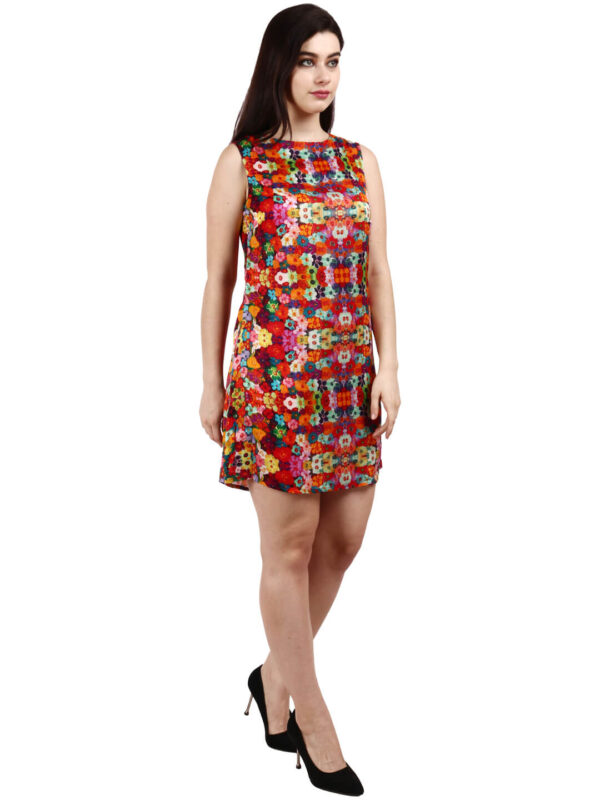 Designer Flower Print Tunic Dress for Women & Girls by hazelglow