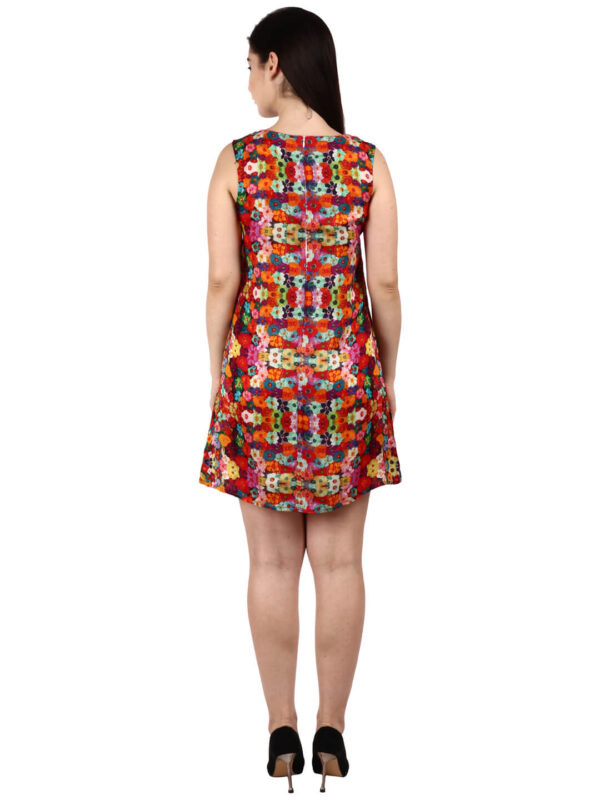 Designer Flower Print Tunic Dress for Women & Girls by hazelglow