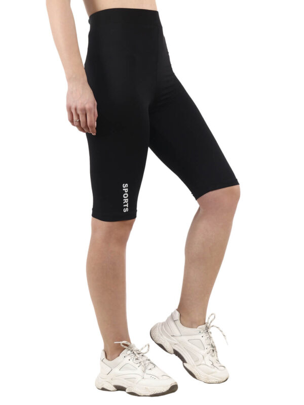 hazelglow Basics Knee Length Womens Sporty Tights 3 - 2 Active Wear Sporty Legging Knee Length D-3 hazelglow