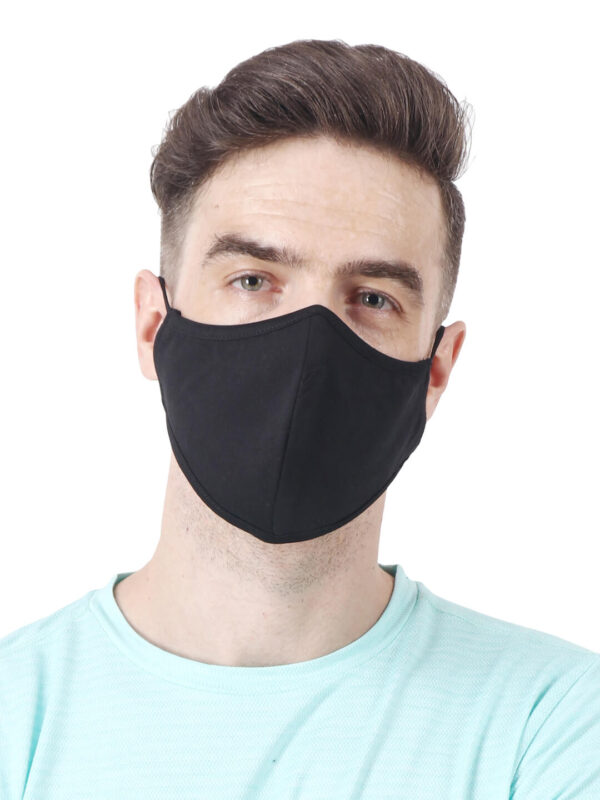 hazelglow Basics Unisex face mask 1 - 3 Unisex Face Mask with Ear Loops Reusable & Washable Set of 3 Colors HAZELGLOW