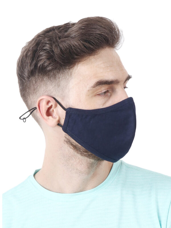 hazelglow Basics Unisex face mask 2 - 4 Unisex Face Mask with Ear Loops Reusable & Washable Set of 3 Colors HAZELGLOW