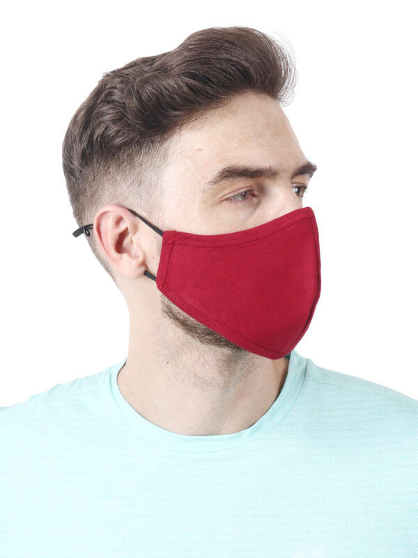 hazelglow Basics Unisex face mask 3 - 4 Unisex Face Mask with Ear Loops Reusable & Washable Set of 3 Colors HAZELGLOW