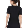 Black T-Shirt for Womens Regular Fit Half Sleeve D-4 hazelglow