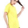 Yellow T-Shirt Womens Regular Fit Half Sleeves D-5 hazelglow