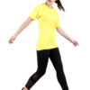 Yellow T-Shirt Womens Regular Fit Half Sleeves D-5 hazelglow