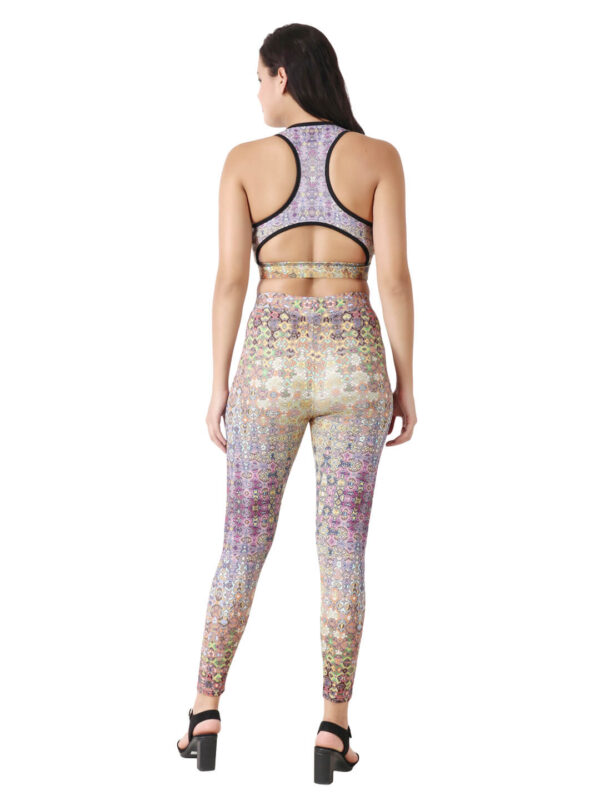 hazelglow basics Active Wear Designer Print Sporty Legging 7 - 4 Active Wear Legging Sporty Designer Print D-7 hazelglow