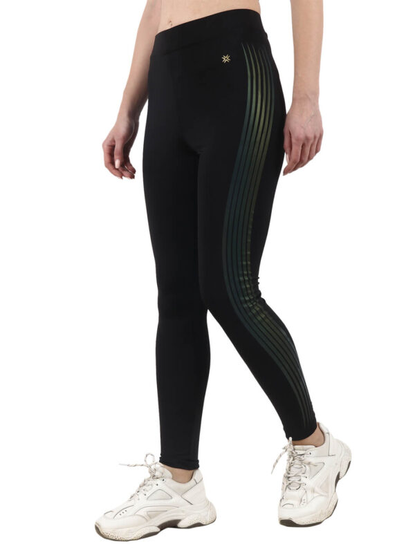 hazelglow basics Active Wear Sporty Legging (Jeggeing) with Reflector 2 - 3 Gym Wear Legging Reflector Print (Jegging) D-2 hazelglow