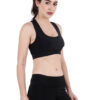 Black Active Wear Sporty Top D-2 hazelglow