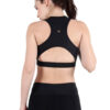 Black Active Wear Sporty Top D-2 hazelglow