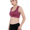 Maroon color Active Wear Sporty Top D-3 hazelglow