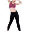Maroon color Active Wear Sporty Top D-3 hazelglow