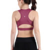 Maroon color Active Wear Sporty Top D-3 hazelglow