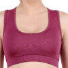 Maroon color Active Wear Sporty Top D-3 hazelglow