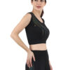 Reflector Print Active Wear Sporty Top D-5 hazelglow
