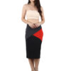 Block Pencil Skirt,