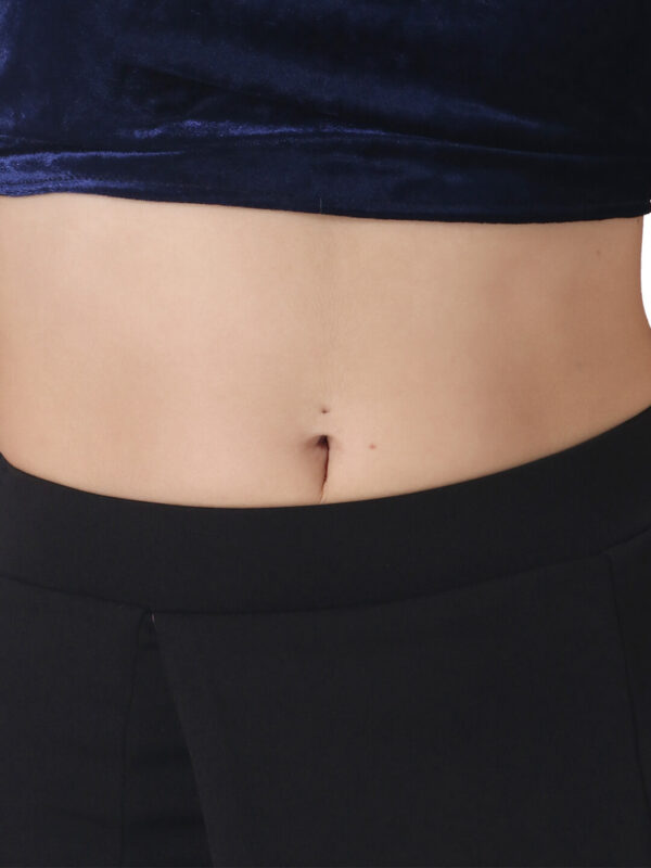 Buy Black Skirts for Women Front Overlap Panel hazelglow D1