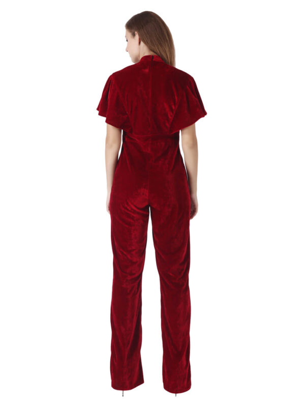 Buy Jumpsuit for Women Party Wear Ruffle Sleeve Stylish Glamorous hazelglow