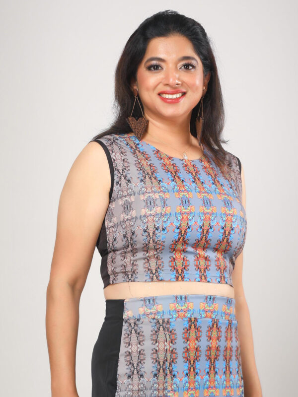 Animal Print Crop Top Blouse Designer Womens & Girls D-4 hazelglow